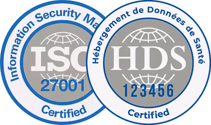 Certifications ISO 27001 et HDS 123456, sécurité de l'information et hébergement de données de santé